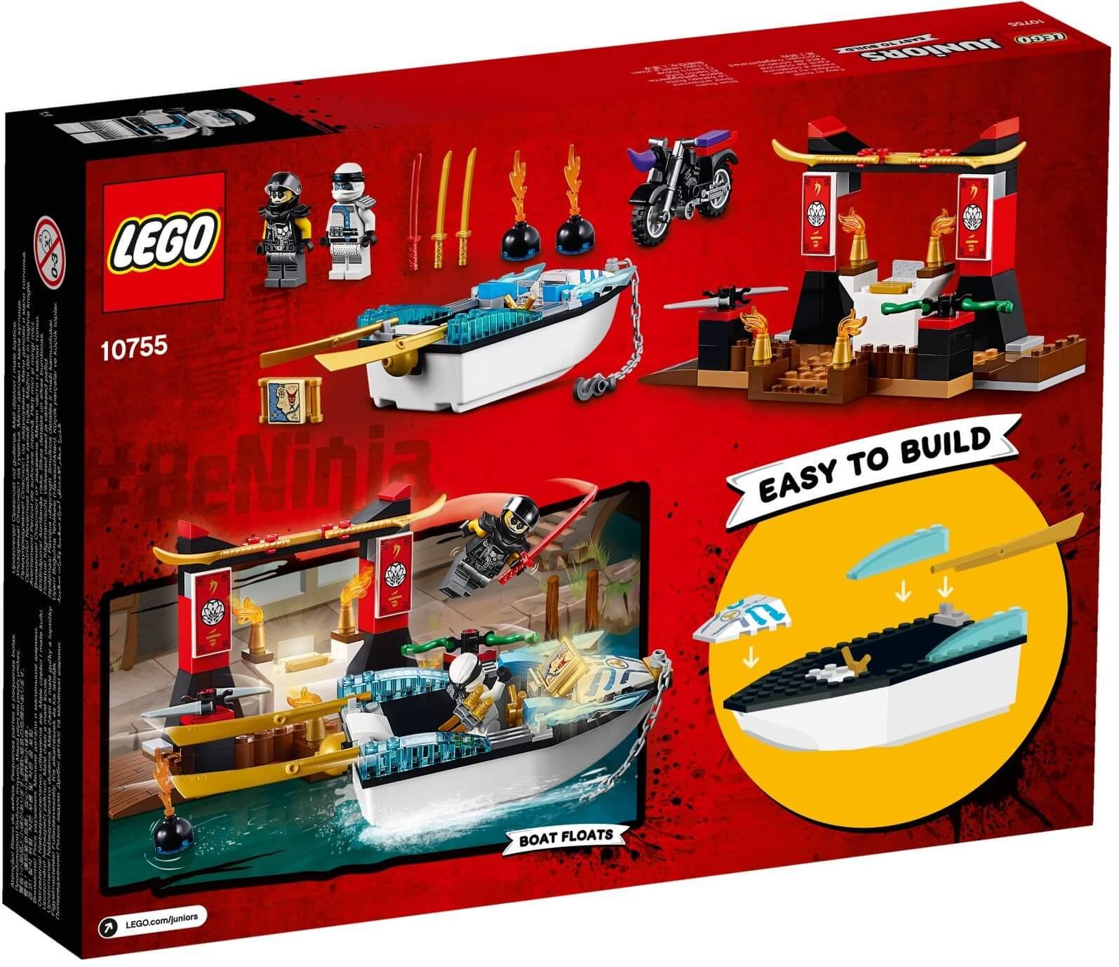 Mua đồ chơi LEGO 10755 - LEGO Juniors 10755 - Siêu Thuyền Ninja của Zane (LEGO Juniors 10755 Zane's Ninja Boat Pursuit)