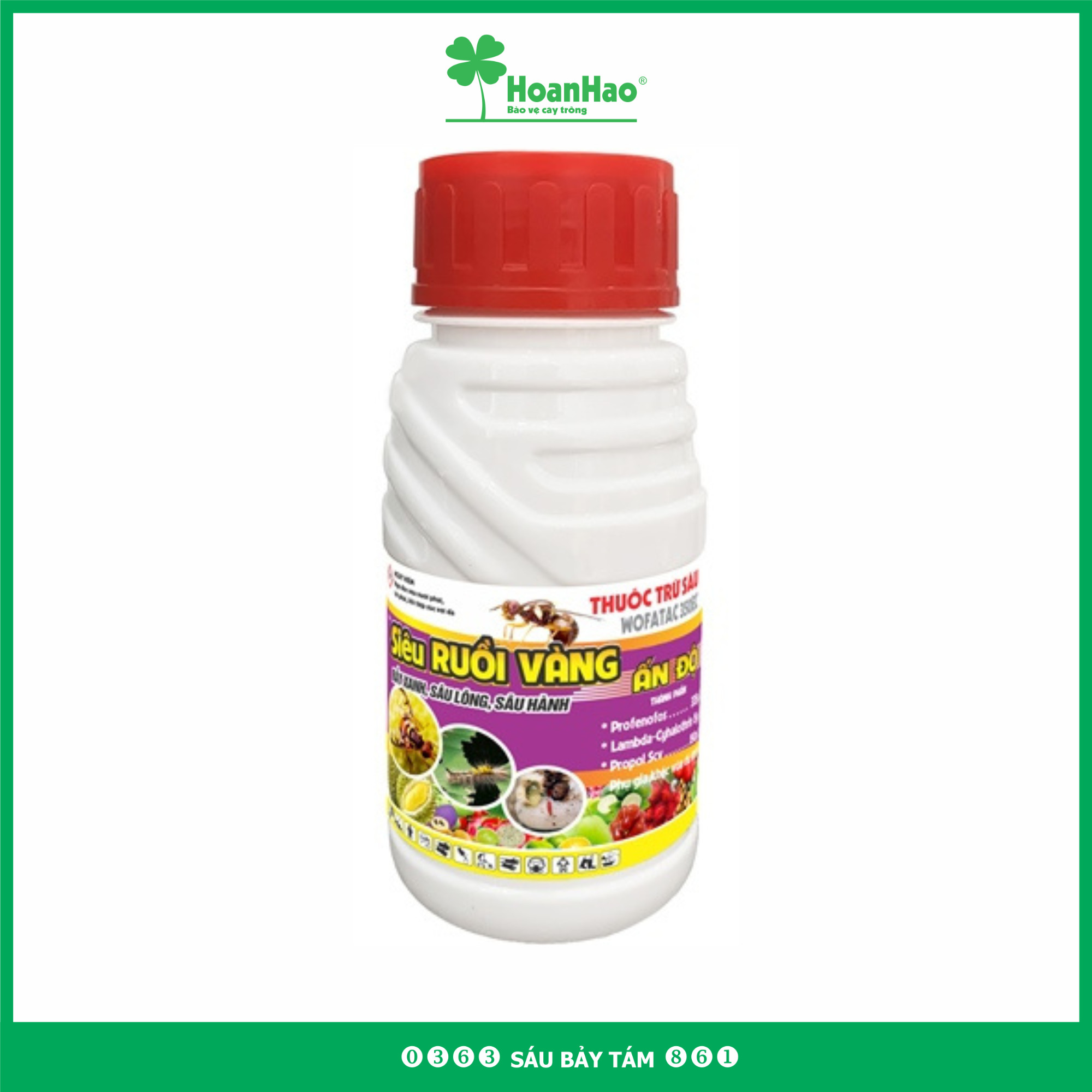 Siêu ruồi vàng 240ml_hb - phòng trừ: ruồi vàng, sâu, bọ