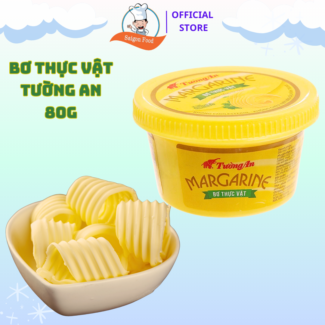 1 hôp bơ thực vật tường an margarine 80g - saigonfood