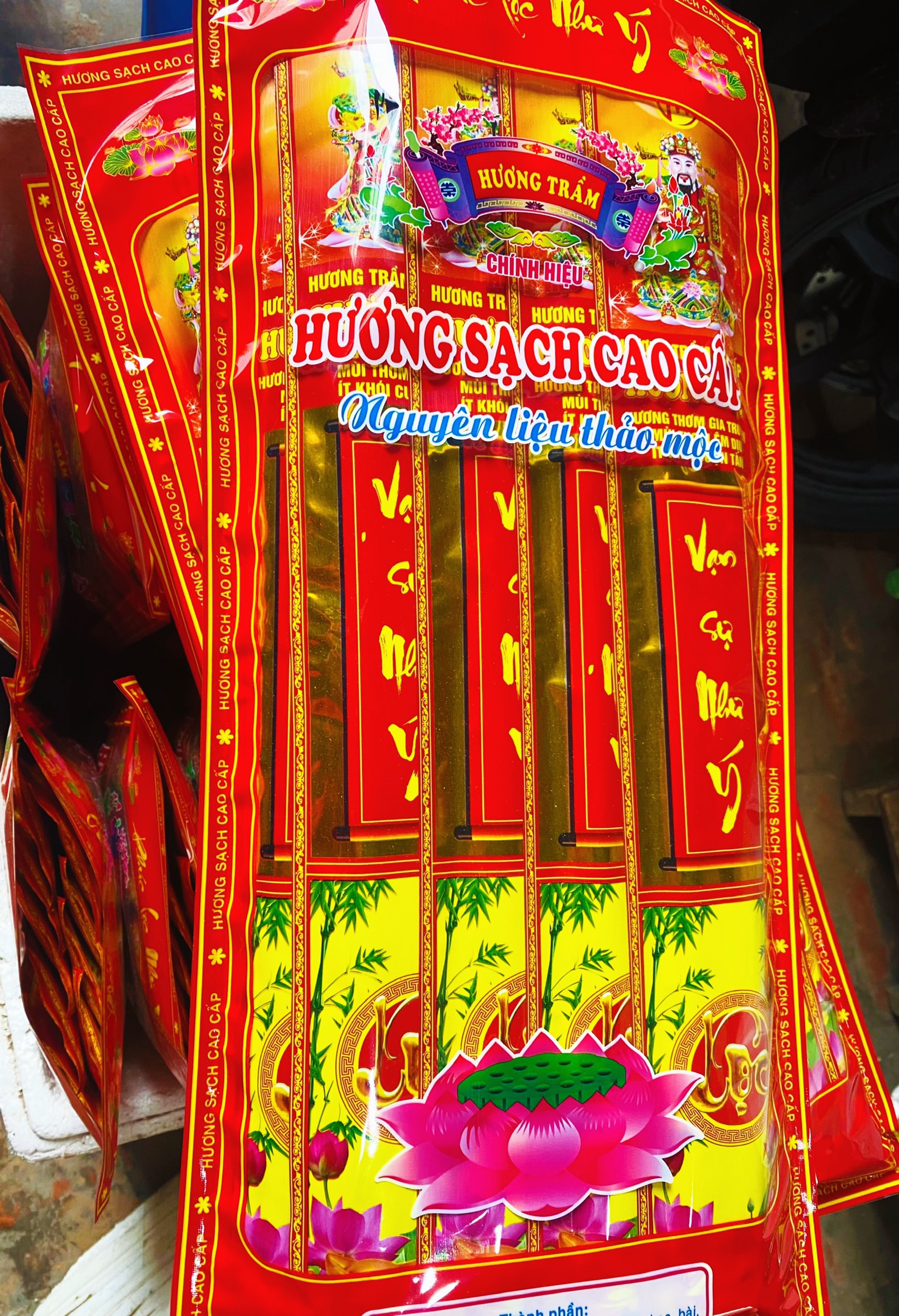Nhang trầm hương thảo mộc sạch hương học 350 cây/ túi