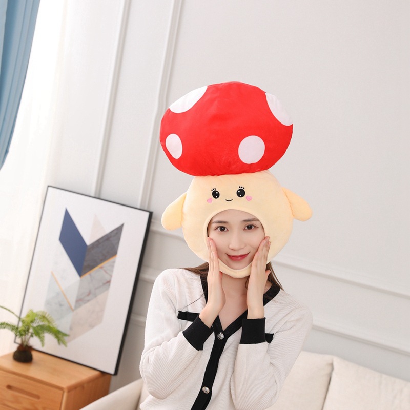 XIR Bán Buôn   Mũ Trùm Đầu Nấm Fat Dundun   Bọc Đầu Lông Nhung   Đạo Cụ Chụp Ảnh Đạo Cụ Chụp Ảnh   Mũ Trùm Đầu Hoạt Hình RR20