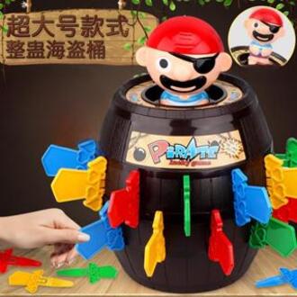 Đồ chơi đâm hải tặc nhộn, cao 29cm, 24 kiếm, trò chơi hải tặc rút kiếm, bộ đồ chơi đâm thùng phi dành cho bố mẹ và con