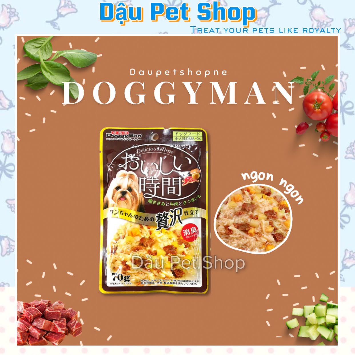 Pate DoggyMan cho chó 70g