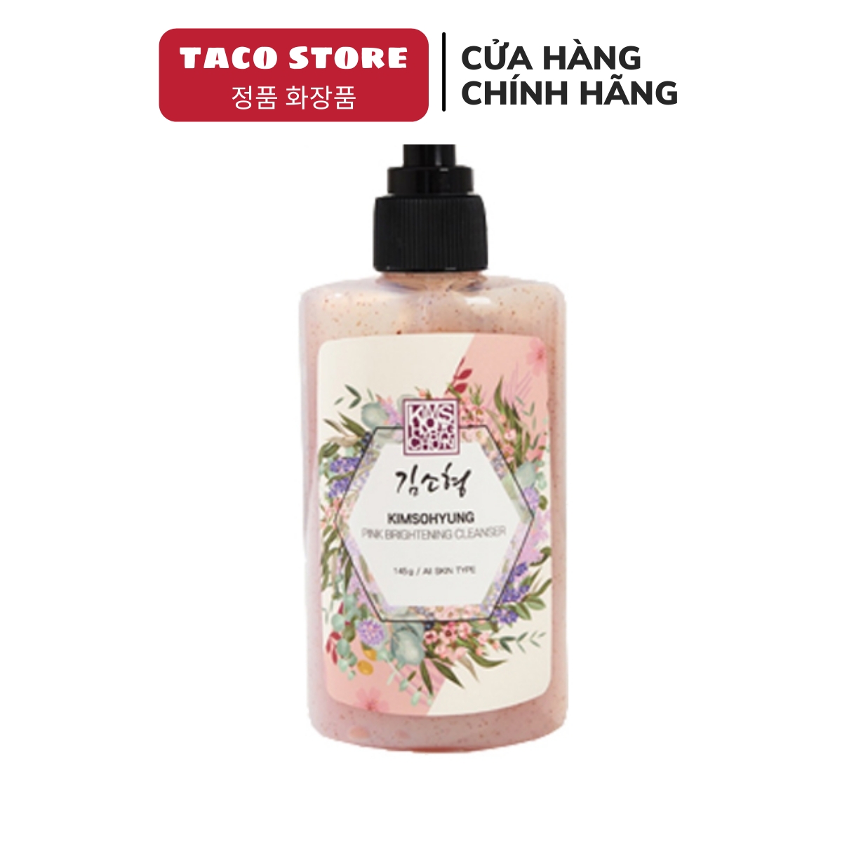 Sữa rửa mặt đông y Kimsohyungfull Boncho Pink Brightening Cleanser 145g
