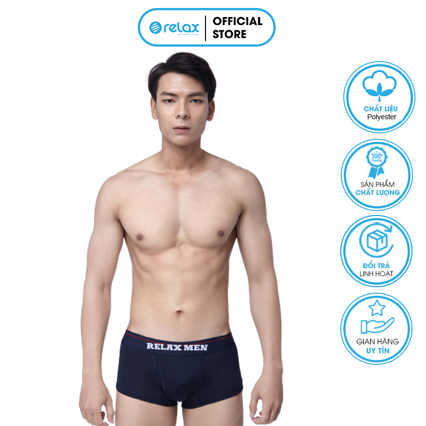 Combo 3 quần lót tam giác nam RLTK058 Boxers Cotton cao cấp kháng khuẩn Relax