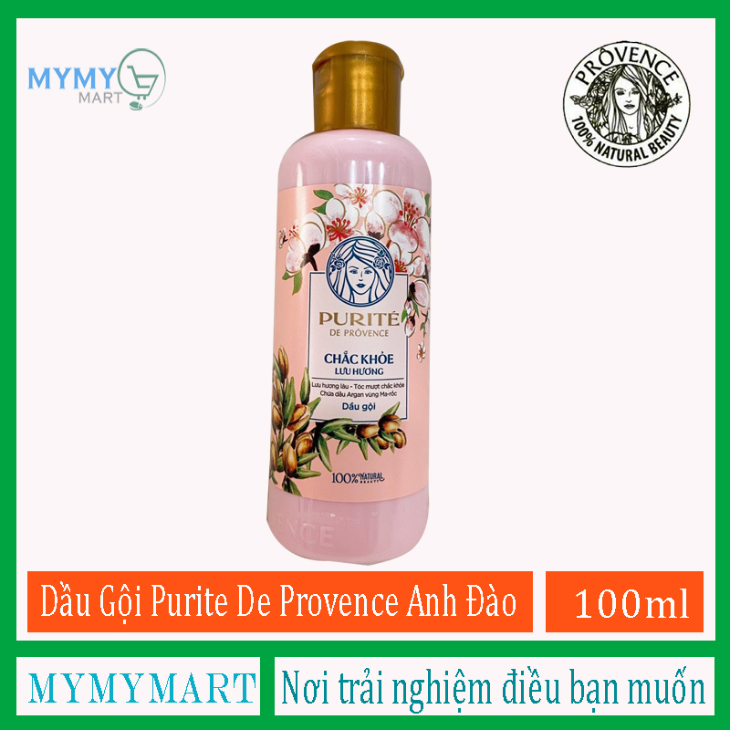 Dầu Gội Purite by Provence Anh Đào Chắc Khỏe Lưu Hương 100ml