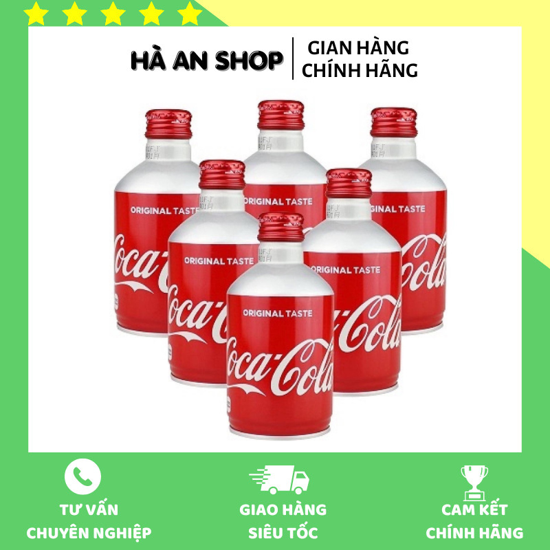 Thùng Coca Nắp Vặn 24 Lon Nhật Bản, Lon 300ml Thơm Ngon, Date Mới