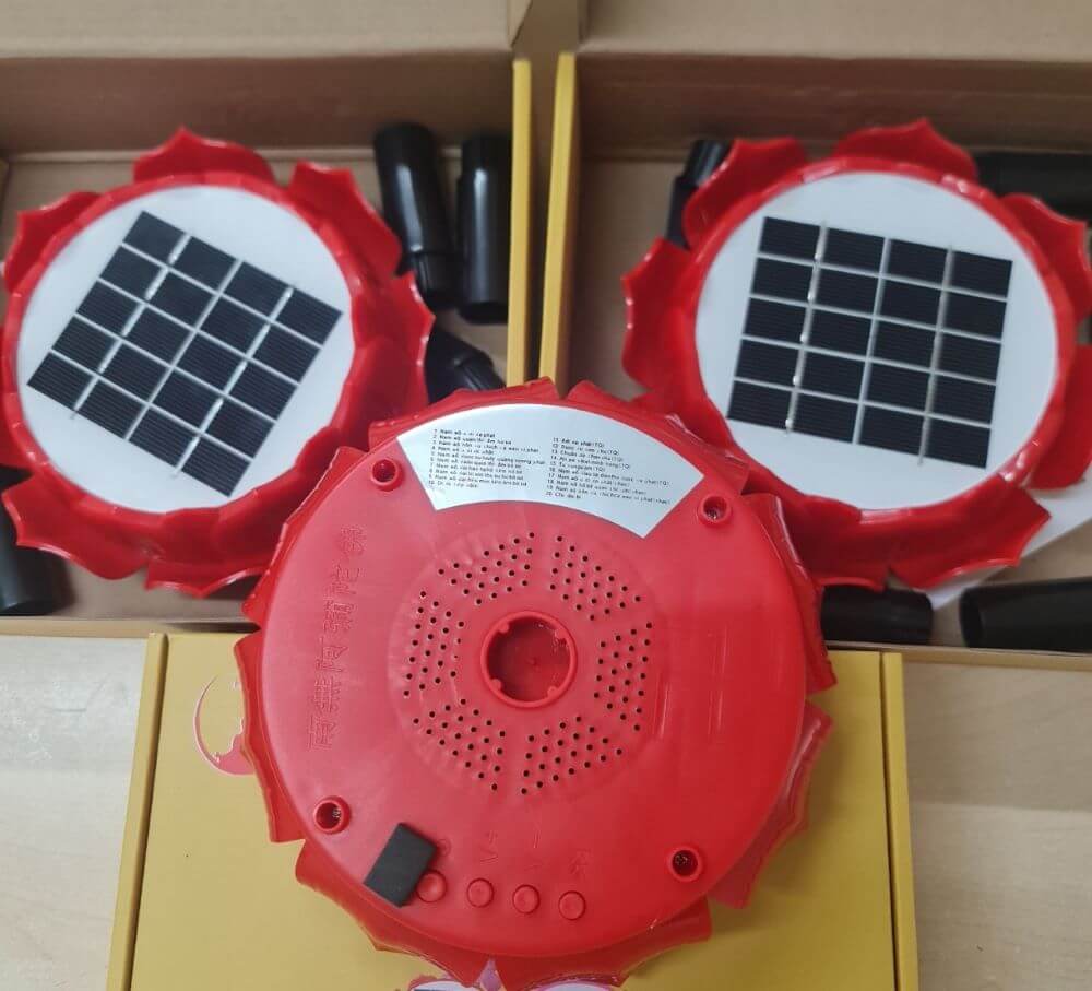 Máy niệm Phật hoa sen năng lượng mini 20 bài