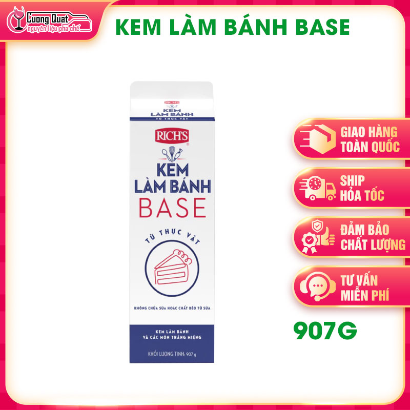 Kem Base dòng kem topping chuyên dụng Topping Base 907gr
