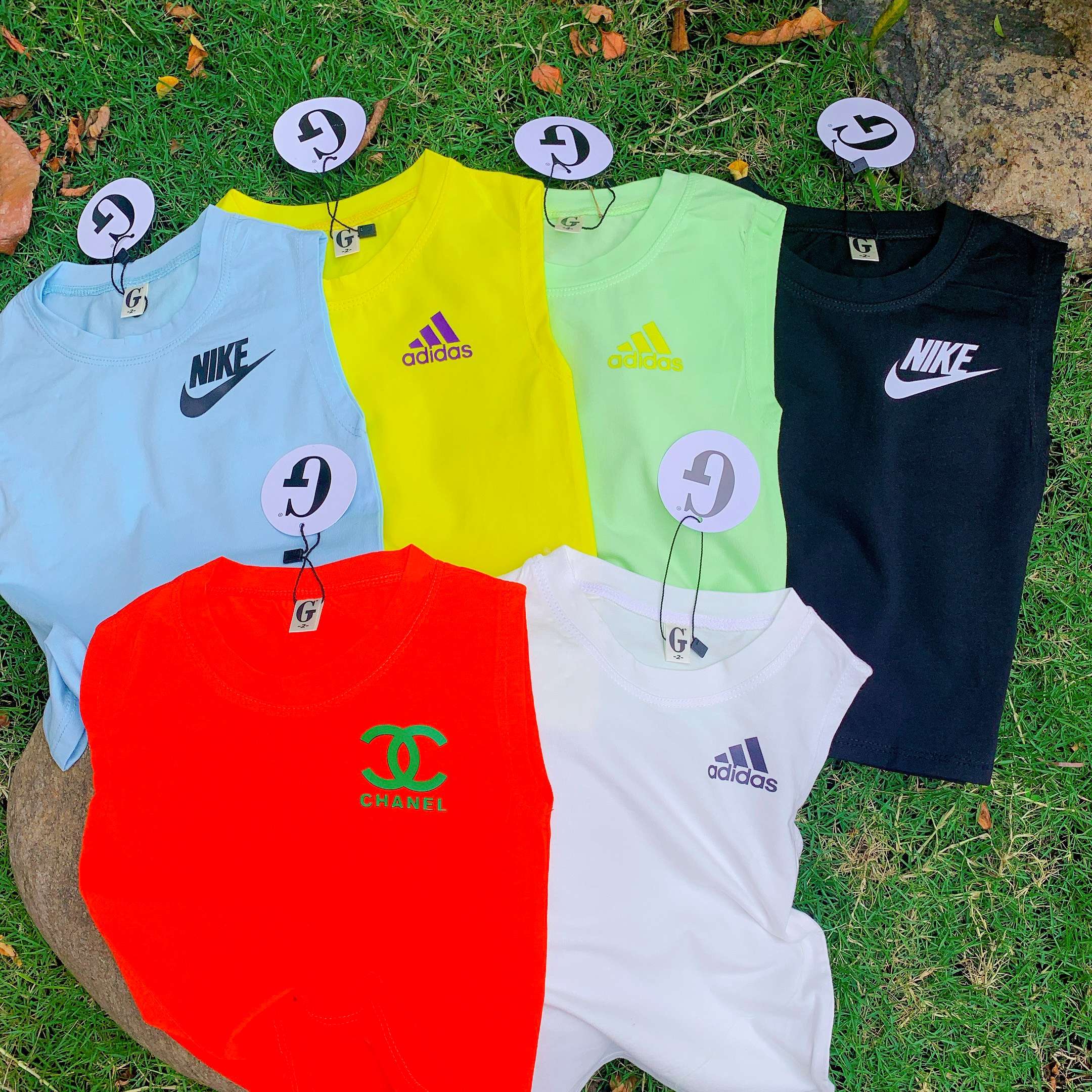 [Hoàn Tiền 6%] Lyvyshop - (Cotton đẹp) Áo thun sát nách bé trai từ 09-22kg (Giá 01 áo)