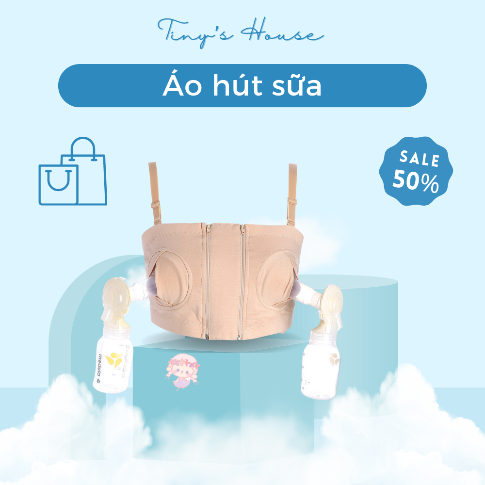 Áo Hút Sữa Rảnh Tay Cao Cấp Co Dãn 4 Chiều Chất LIệu Cotton Mềm Nhẹ Thoáng Mát Ôm Sát Ngực Áo Hút Sữa Có Dây Tiện Dụng Cho Mẹ Áo Vắt Sữa Kiêm Áo Lót Tiện Lợi - MamaBeár