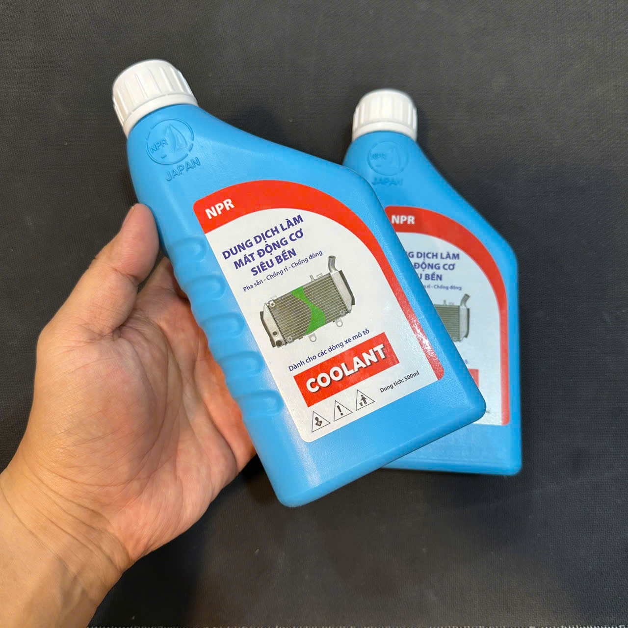 Nước làm mát động cơ xe máy - (phù hợp cho xe tay ga) - Giá 1 chai