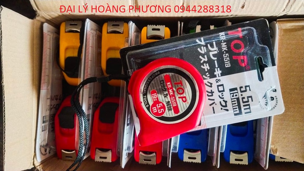 Thước rút nhật 5m cao cấp 5.5m x 19mm top kr mk -5519