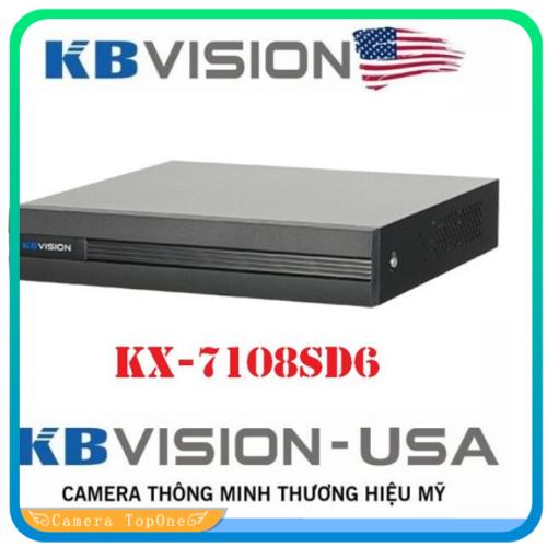 Đầu ghi kbvision kx-a7108sd6 8 kênh 5 in 1 - hỗ trợ 8 kênh analog và 2 kênh ip