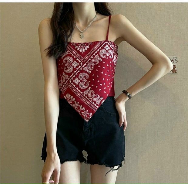 [ Voucher 50k Freeship Max 0 đồng toàn quốc ] ÁO YẾM HAI DÂY NỮ CỘT HỌA TIẾT THỔ CẨM KÈM ÁO LÓT TRONG HOTTREND - ĐT