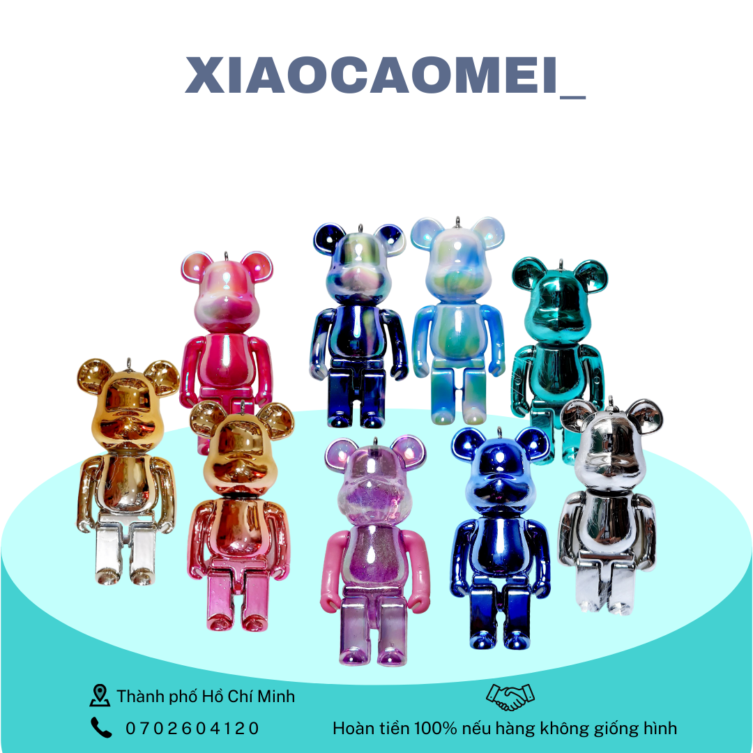 [HCM]Mô Hình Bearbrick Set 12 Móc Khóa Bearbrick Cute Dễ Thương Khóa Xe Máy