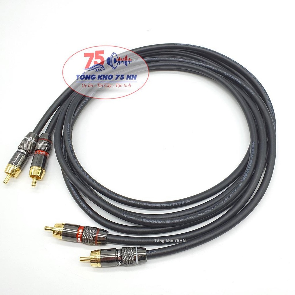 01 cặp Dây AV Monster dài 3m-5m - Dây tín hiệu Monster STANDARD 100 hai đầu AV cao cấp