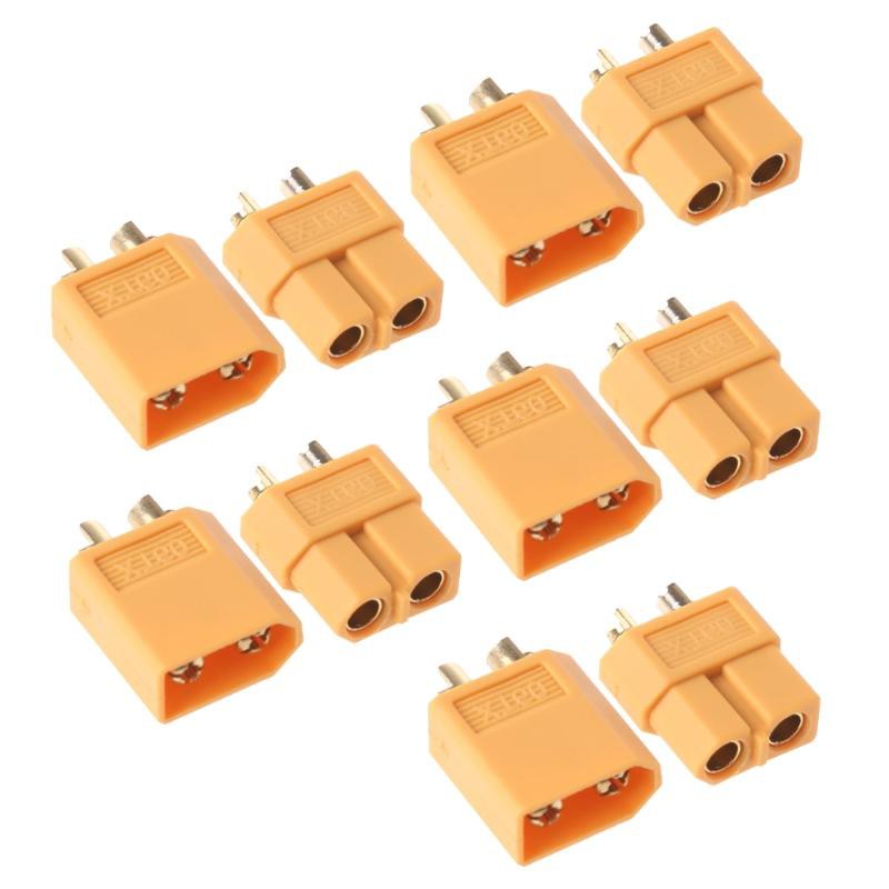[HCM]Combo 5 cặp đầu nối phích cắm XT60 đực + cái - Jack XT60 màu vàng cho Pin Lipo