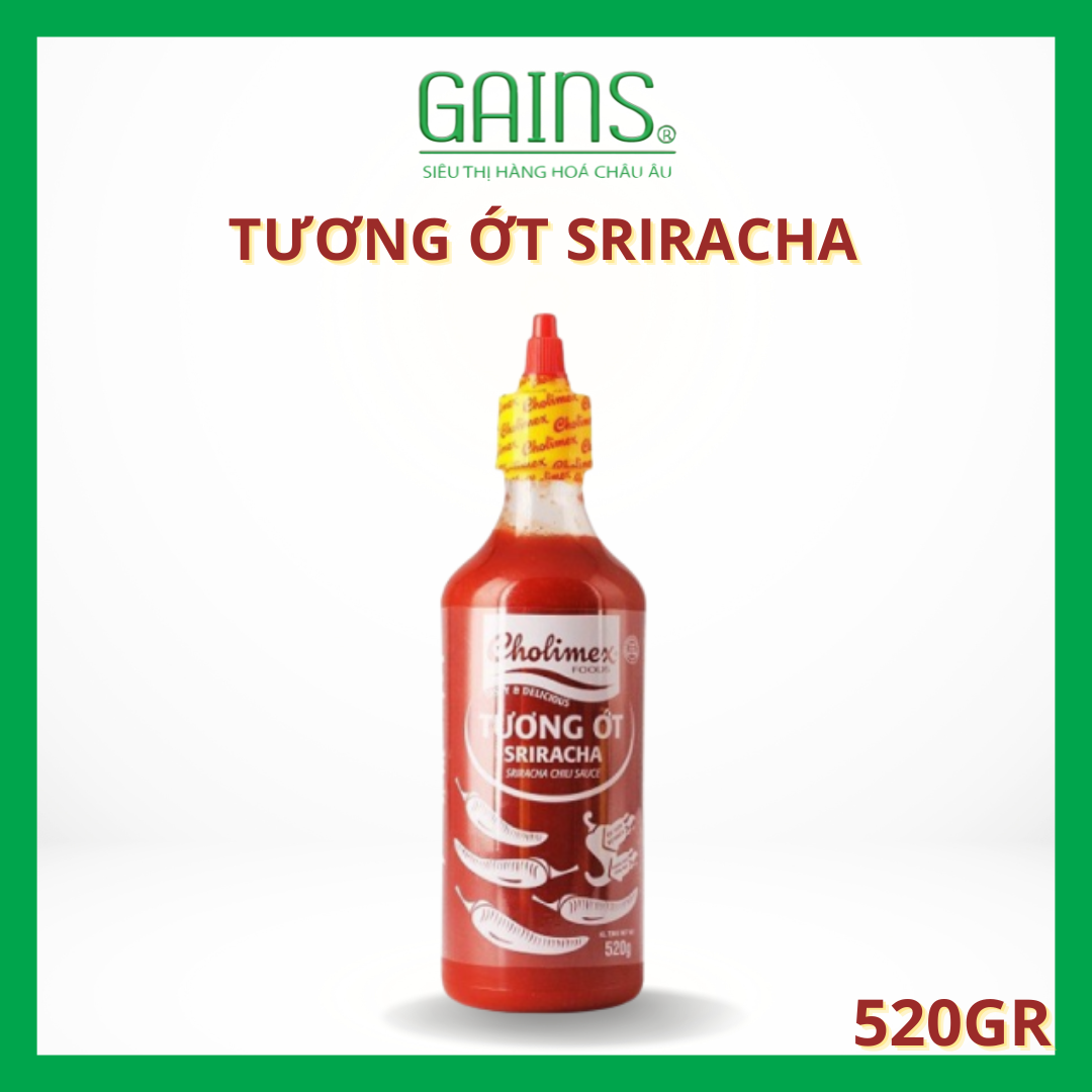 Tương Ớt Sriracha Cholimex 520g - Vị Cay Nồng Đậm Đặc - Chuẩn Vị Thượng Hạng - date 24/2/2027