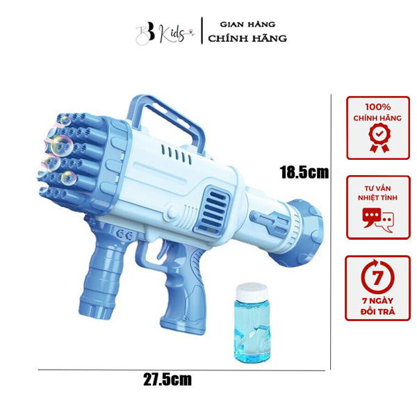 Đồ chơi súng bắn bong bóng 32 nòng, đồ chơi máy bắn bong bóng cỡ lớn 32 lỗ đồ chơi bọt xốp ngoài trời cho bé