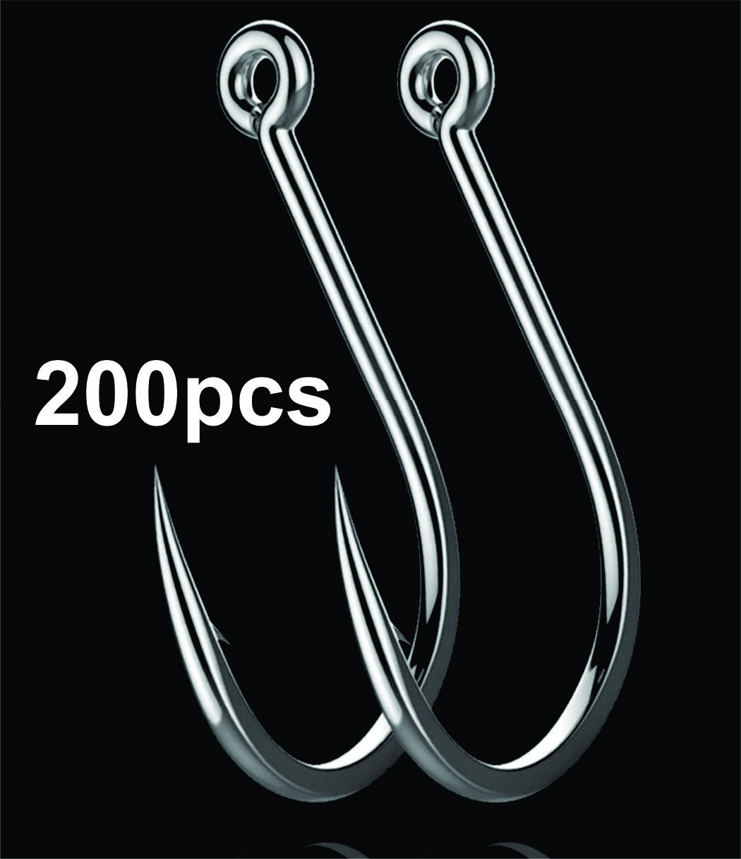 Hộp 200 Lưỡi Câu Cá Thép Siêu Cứng