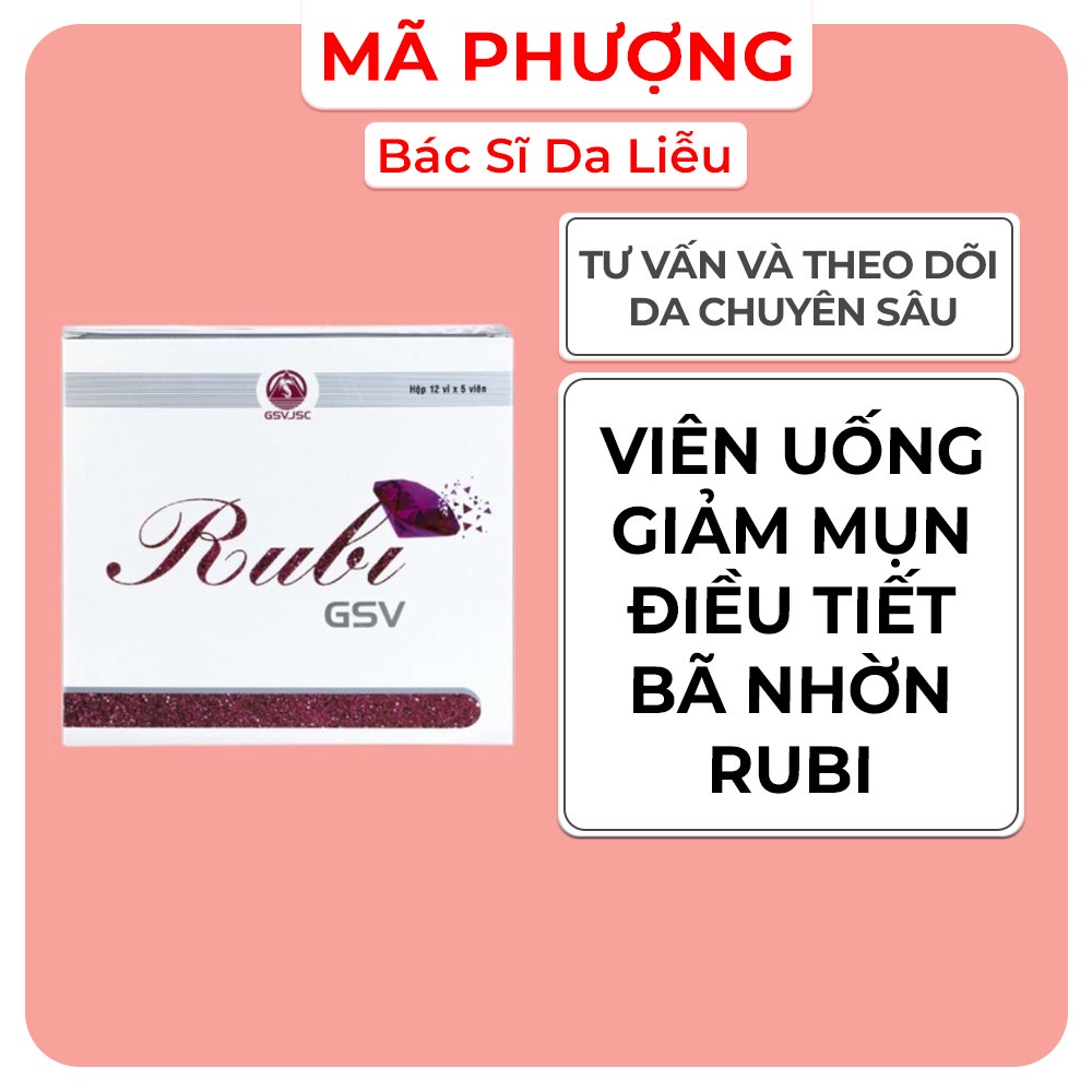 Viên uống hỗ trợ làm đẹp da Rubi GSV