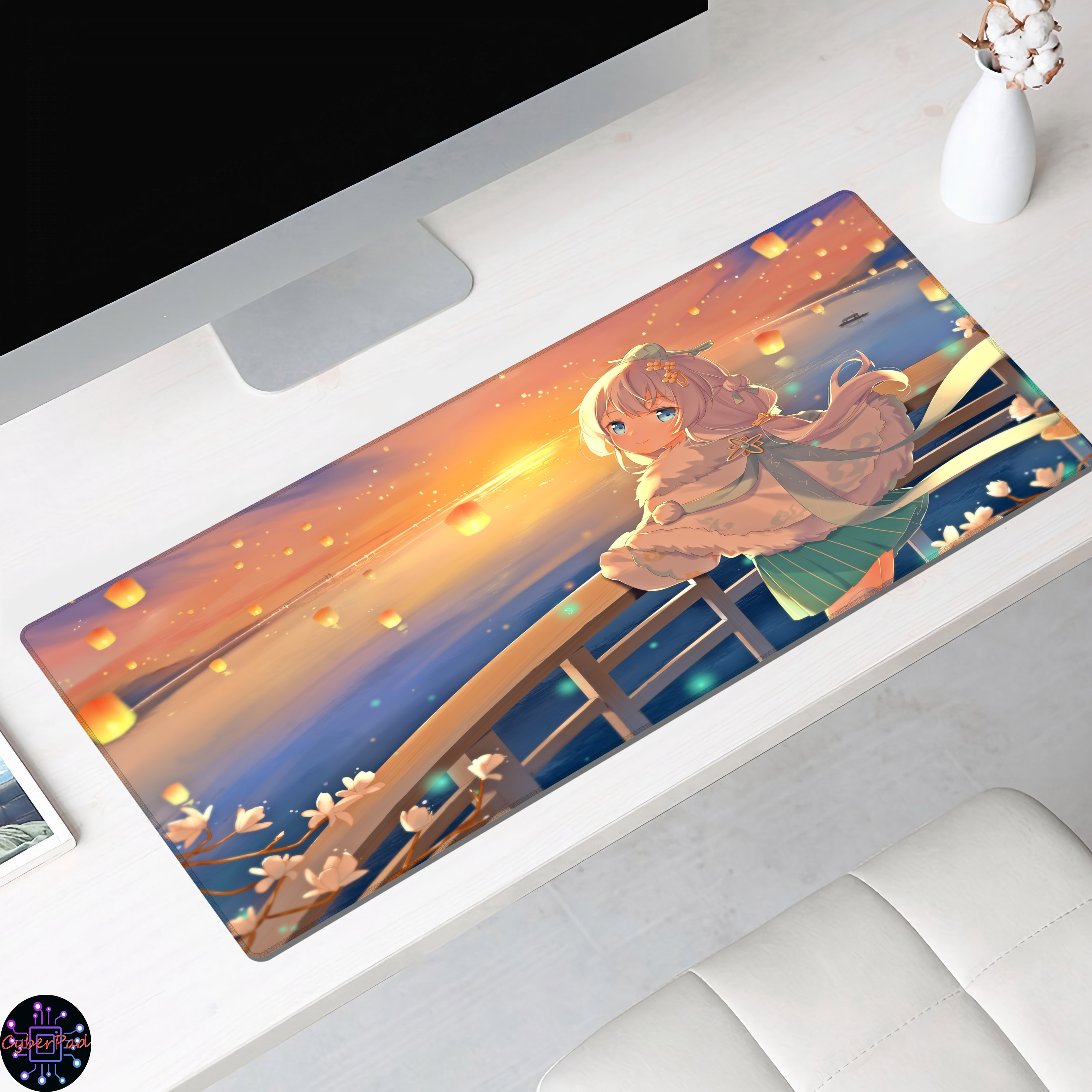 Lót Chuột HONKAI IMPACT, Cao Su Chất Lượng Tốt, Mực In Nét, 30x80,40x90 Nhiều Mẫu Cực Đẹp
