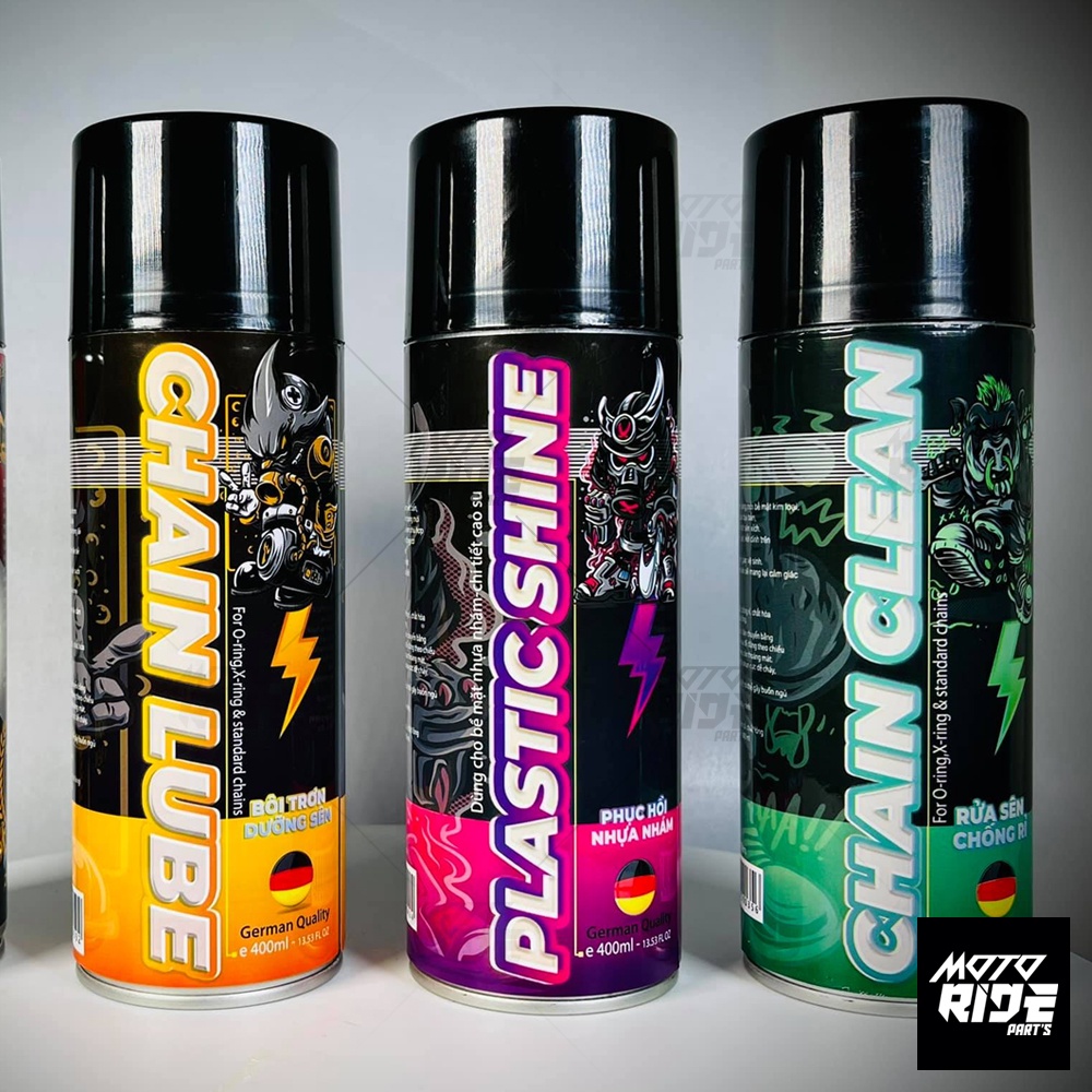  Chai xịt dưỡng sên rửa sên phục hồi nhựa nhám Sprayking mẫu mới chính hãng  Mua Combo tặng kèm Khăn 3M  