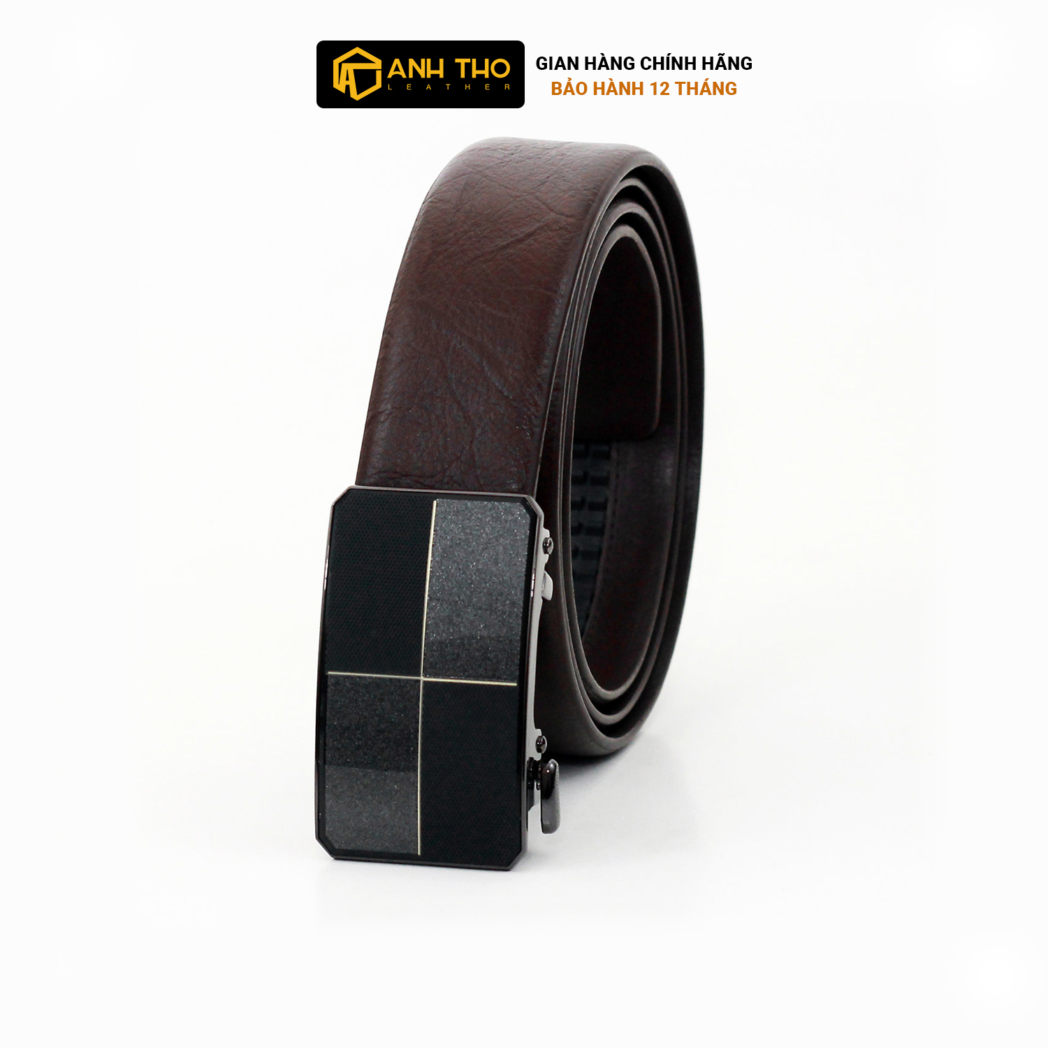 Thắt lưng da bò anh tho leather mst-02 | đuôi dây bên trong