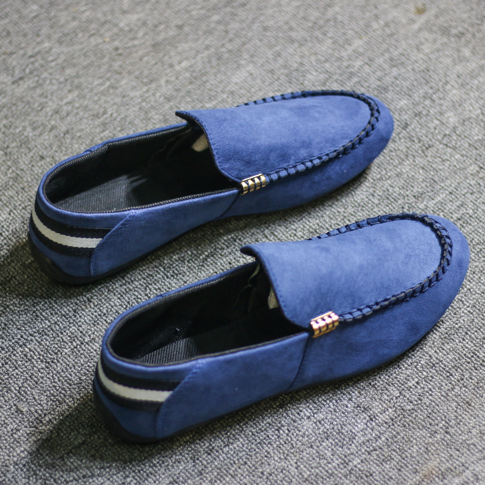 Giày Lười Nam Cao Cấp Da Lộn Đế Cao Su Nguyên Khối Thời Trang Công Sở Dễ Phối Đồ Với Sơ Mi Hoặc Quần Âu- GN039