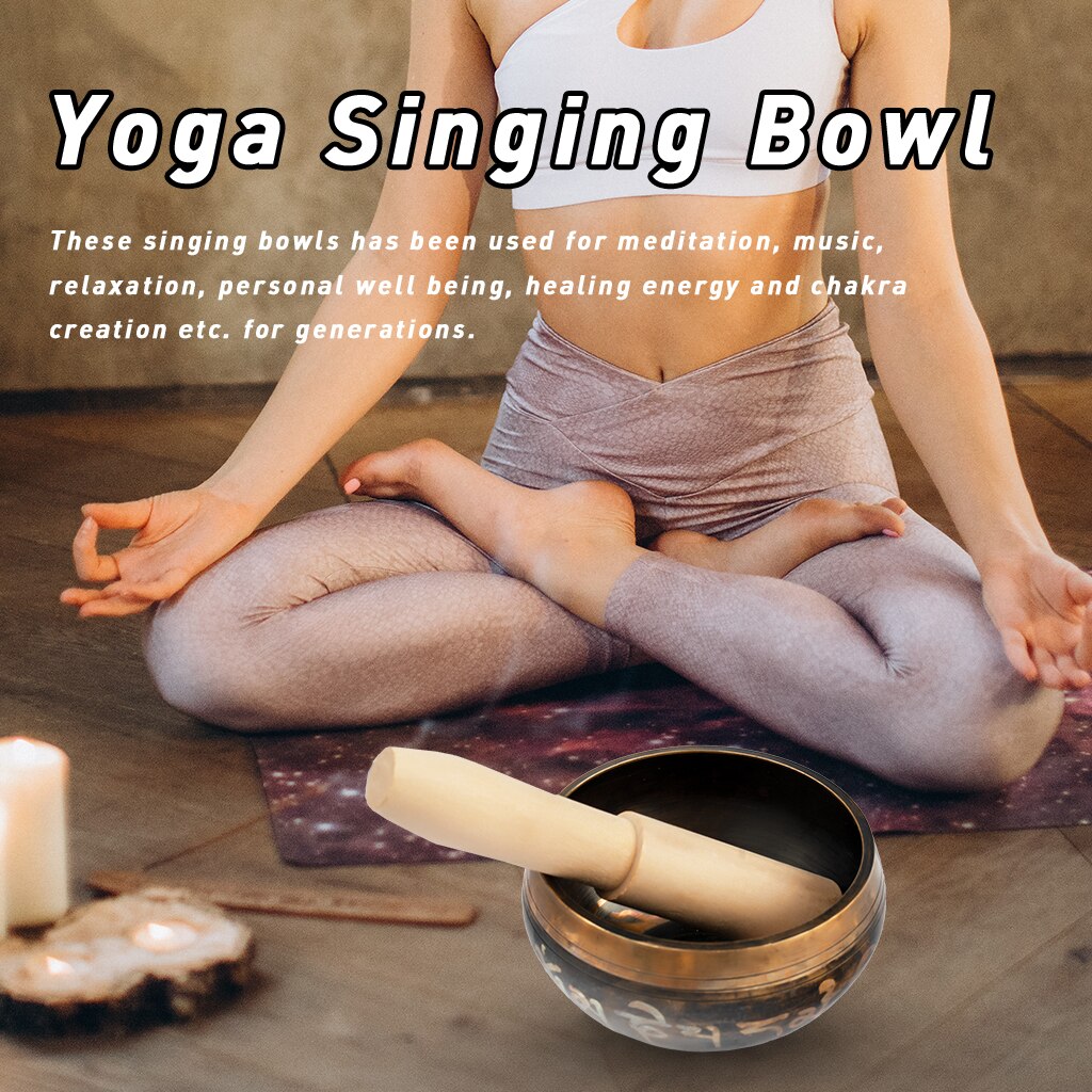 Naomi Bát hát Tây Tạng W/Tiền Đạo Yoga Thiền tụng kinh bát đồng kêu vang cho thiền thư giãn căng thẳng Relief chữa bệnh