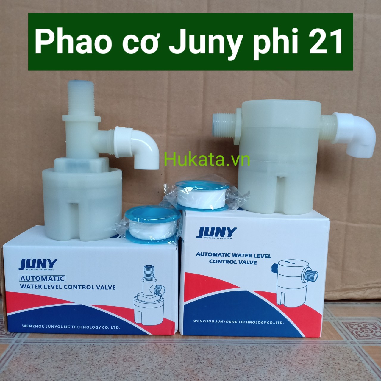 Phao cơ thông minh chống tràn tự động Chính hãng JUNY nhập khẩu ren 21, tặng cút góc, lọc rác và băng tan