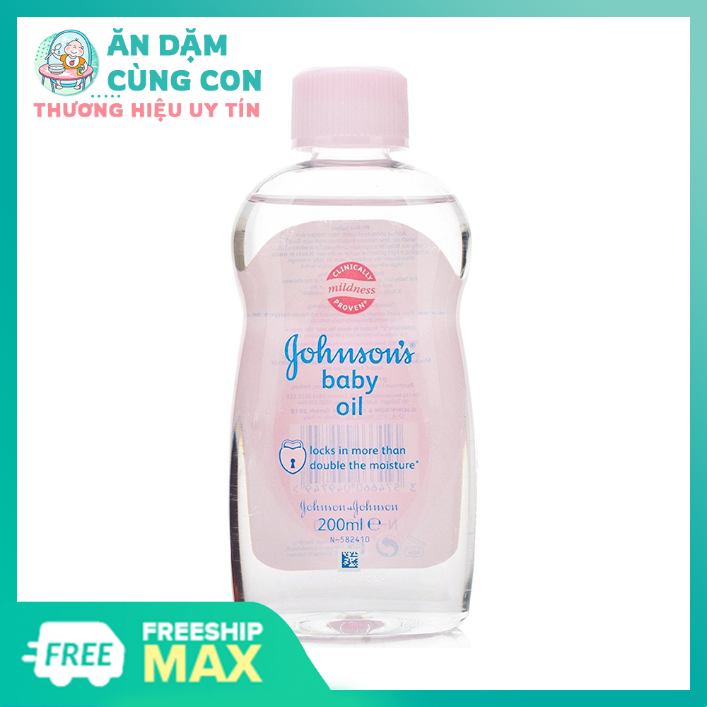 Dầu massage và dưỡng ẩm Johnson's Baby Oil 200ml