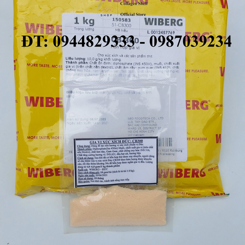 100Gram Hương vị xúc xích CB300 chính hãng chuẩn hương vị xúc xích Đức