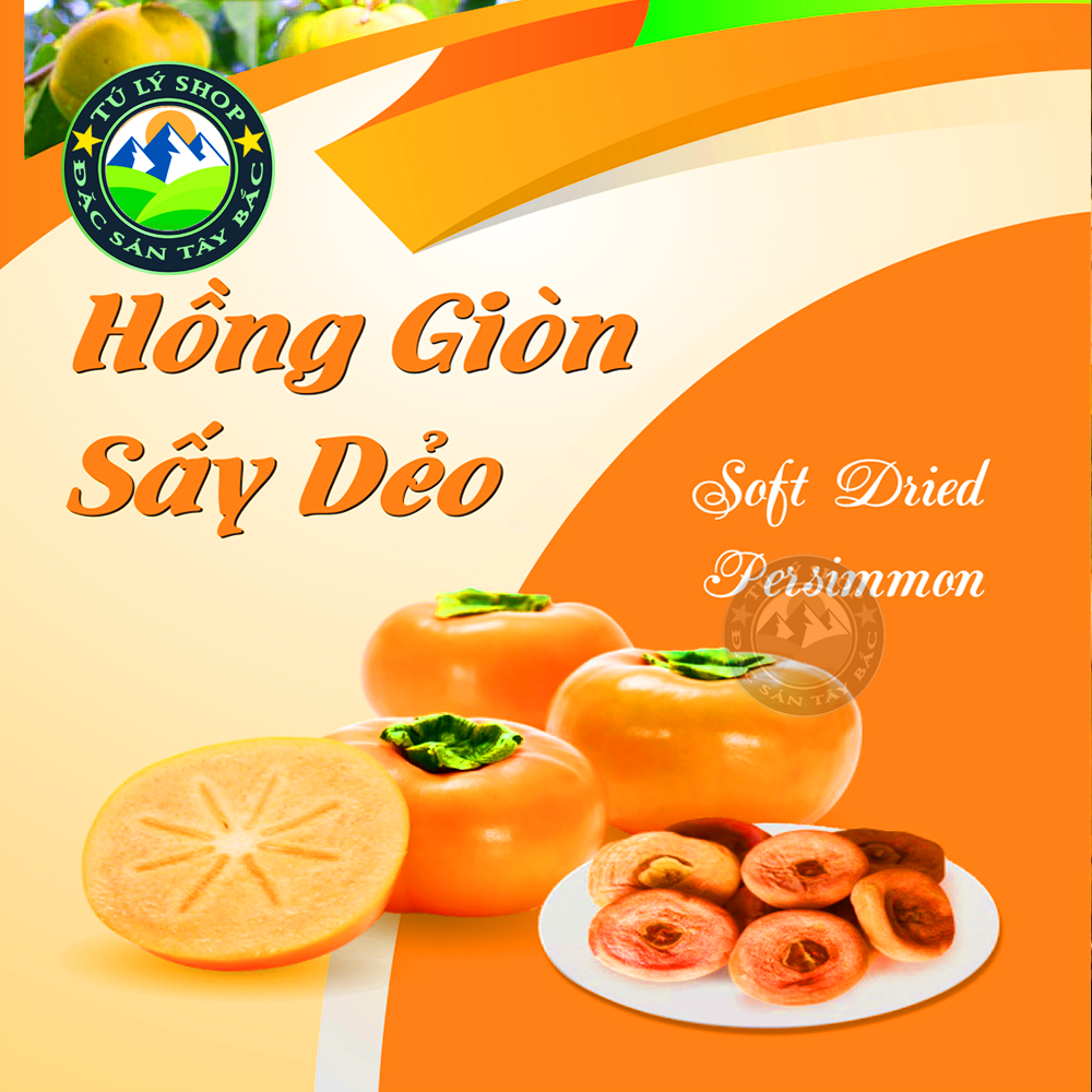 Hồng giòn sấy dẻo mộc châu 200g
