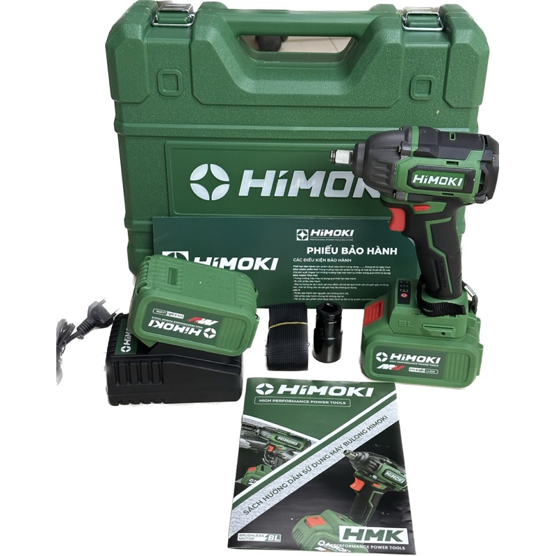 Máy siết bulong HIMOKI-HM-IW350N máy bắn vít 21v cordless-brushless kho cơ khí chuẩn 888