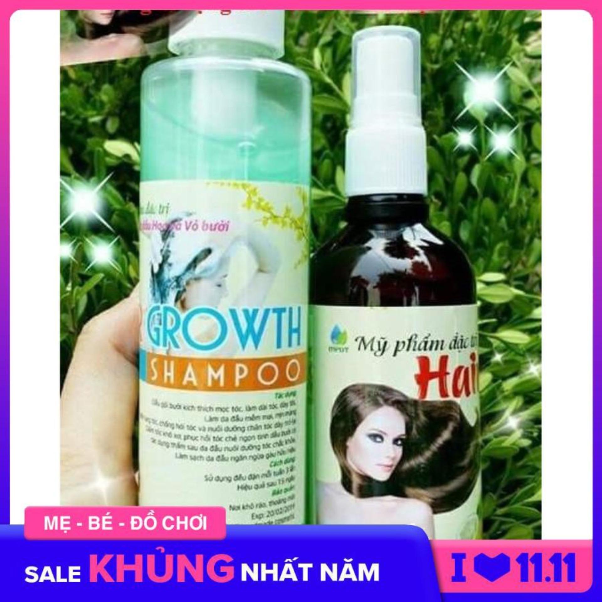 [HCM]Combo Tinh dầu bưởi 100ml và dầu gội bưởi 180ml giảm rụng tóc ( có tem )