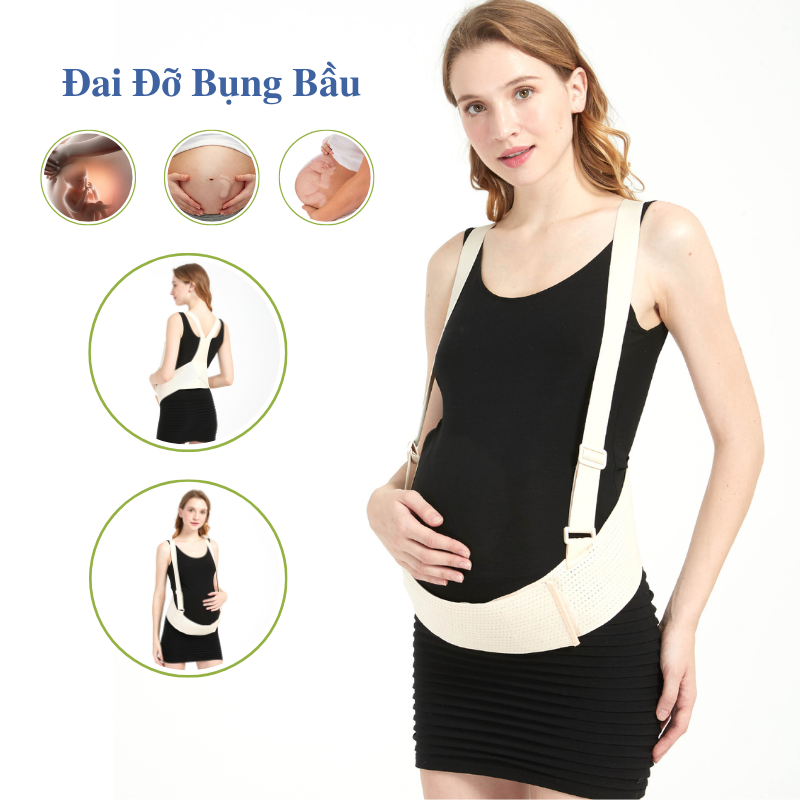 Đai đỡ bụng bầu giảm đau lưng chống rạn bụng chăm sóc bà bầu