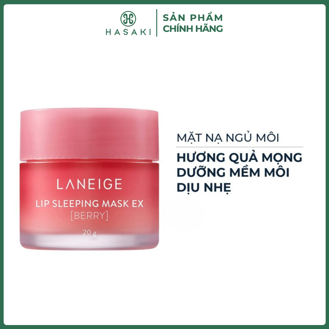  Mặt Nạ Ngủ Môi Laneige Hương Quả Mọng Lip Sleeping Mask EX - Berry Hasaki Sản Phẩm Chính Hãng 