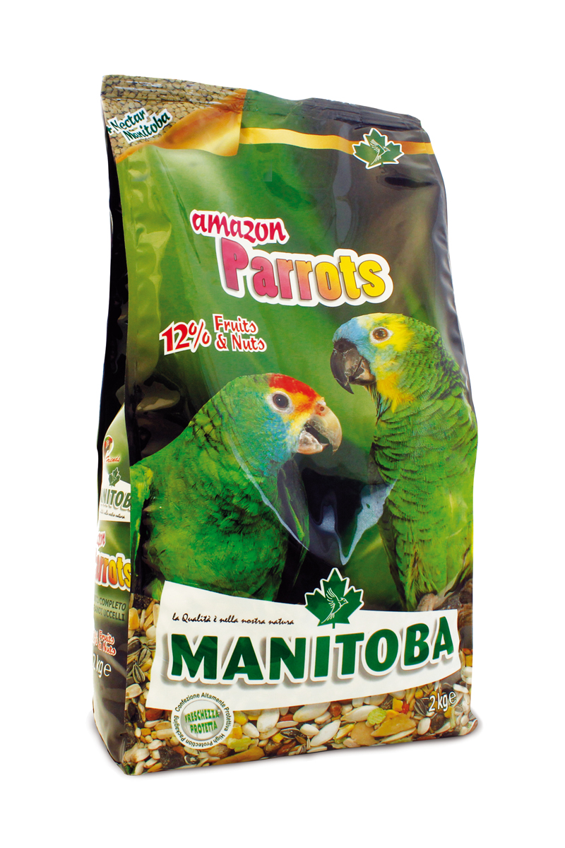 Hạt trộn hoàn chỉnh amazon parrots gói nguyên 2kg của manitoba chuyên dùng cho tất cả vẹt amazon