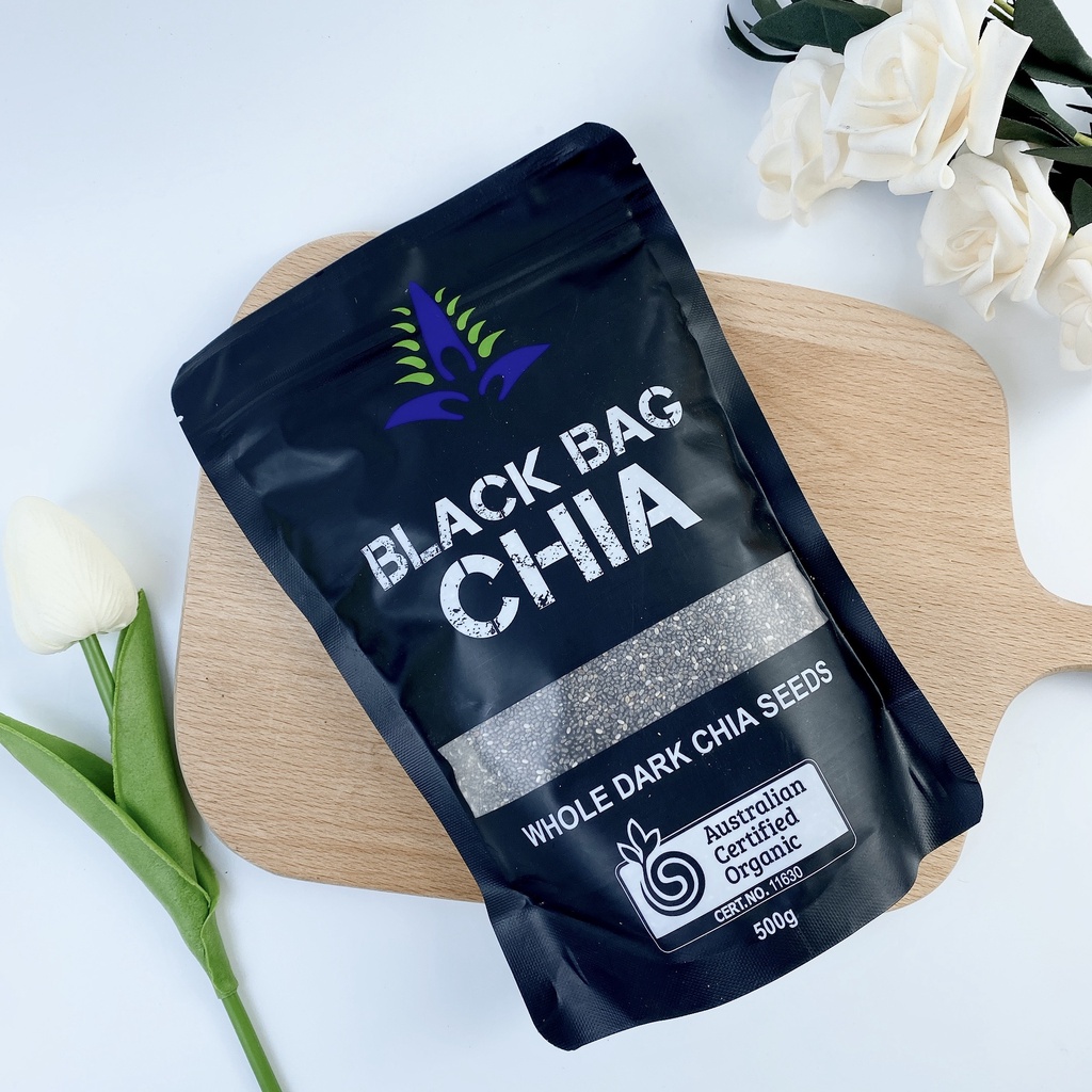 Healthy, Keto 500g hạt chia Úc Đen Chuẩn Ngon
