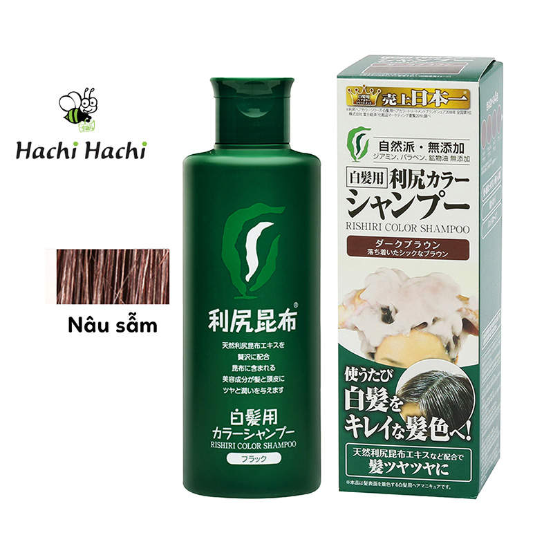 Dầu gội bổ sung màu phủ bạc Rishiri 200ml - Hachi Hachi Japan Shop