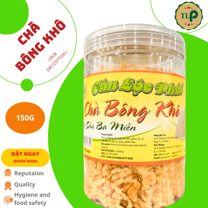 Chà bông gà tân lộc phát - hũ 150g