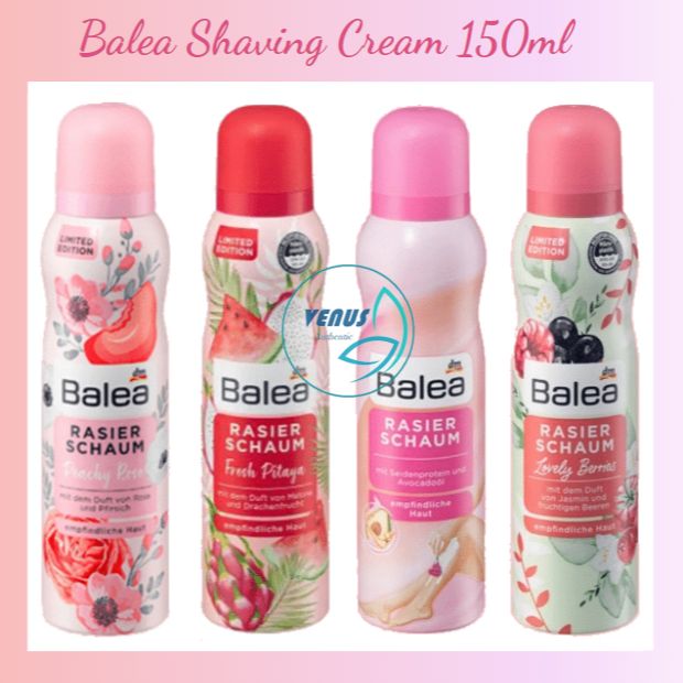 Bọt cạo lông Balea Đức không xước & rát da khi cạo, dành cho toàn thân và bikini 150ml (Mẫu mới) - Nội địa Đức