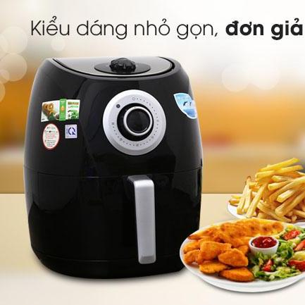 [HCM]Nồi chiên không dầu 4.4L A84 Magic Đen