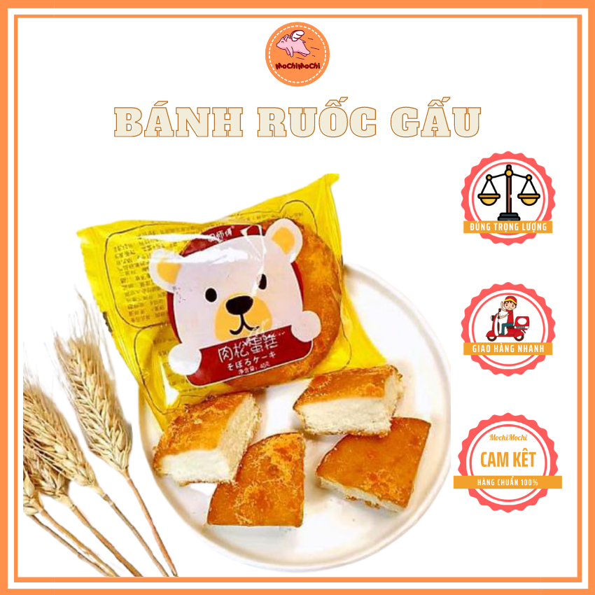 Bánh ruốc gấu đài loan thùng 1,5kg - đồ khô, đồ ăn vặt