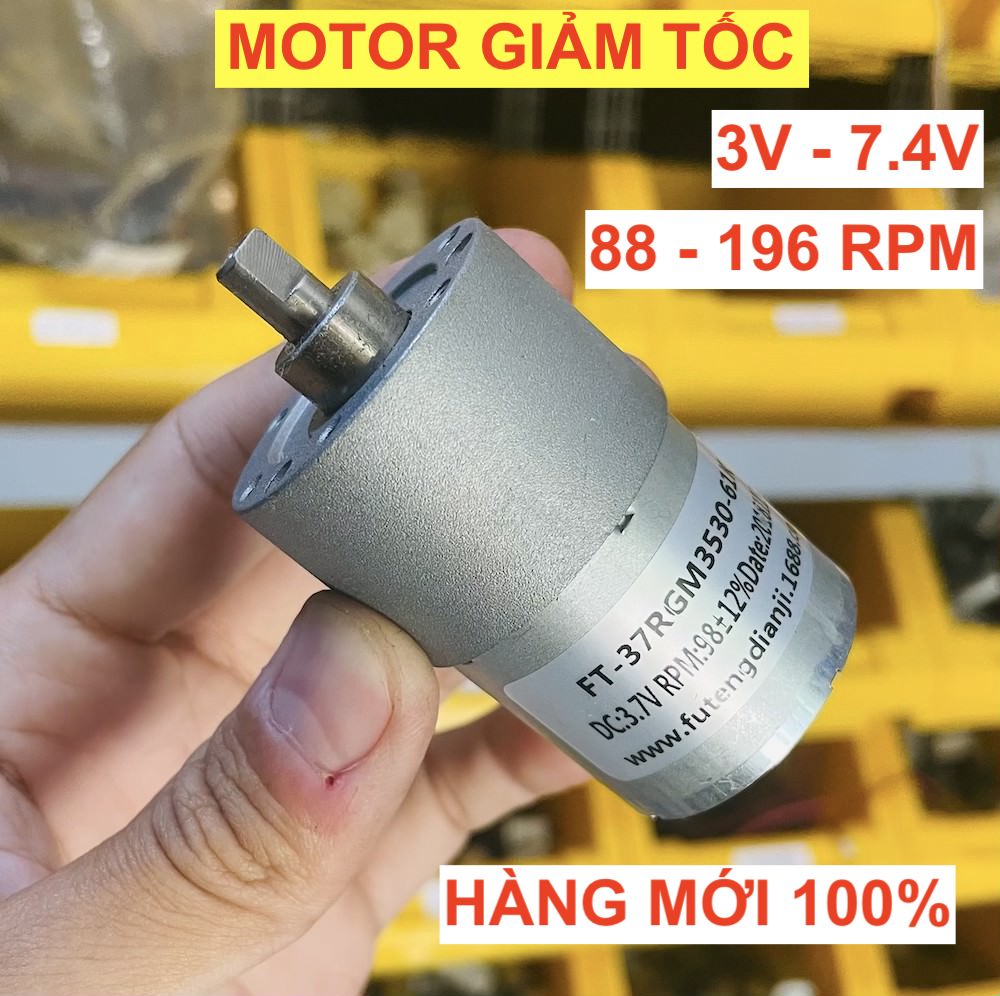 Motor giảm tốc mini 3v - 6v bánh răng kim loại mômen xoắn lớn 24 - 49 rpm - lk0368