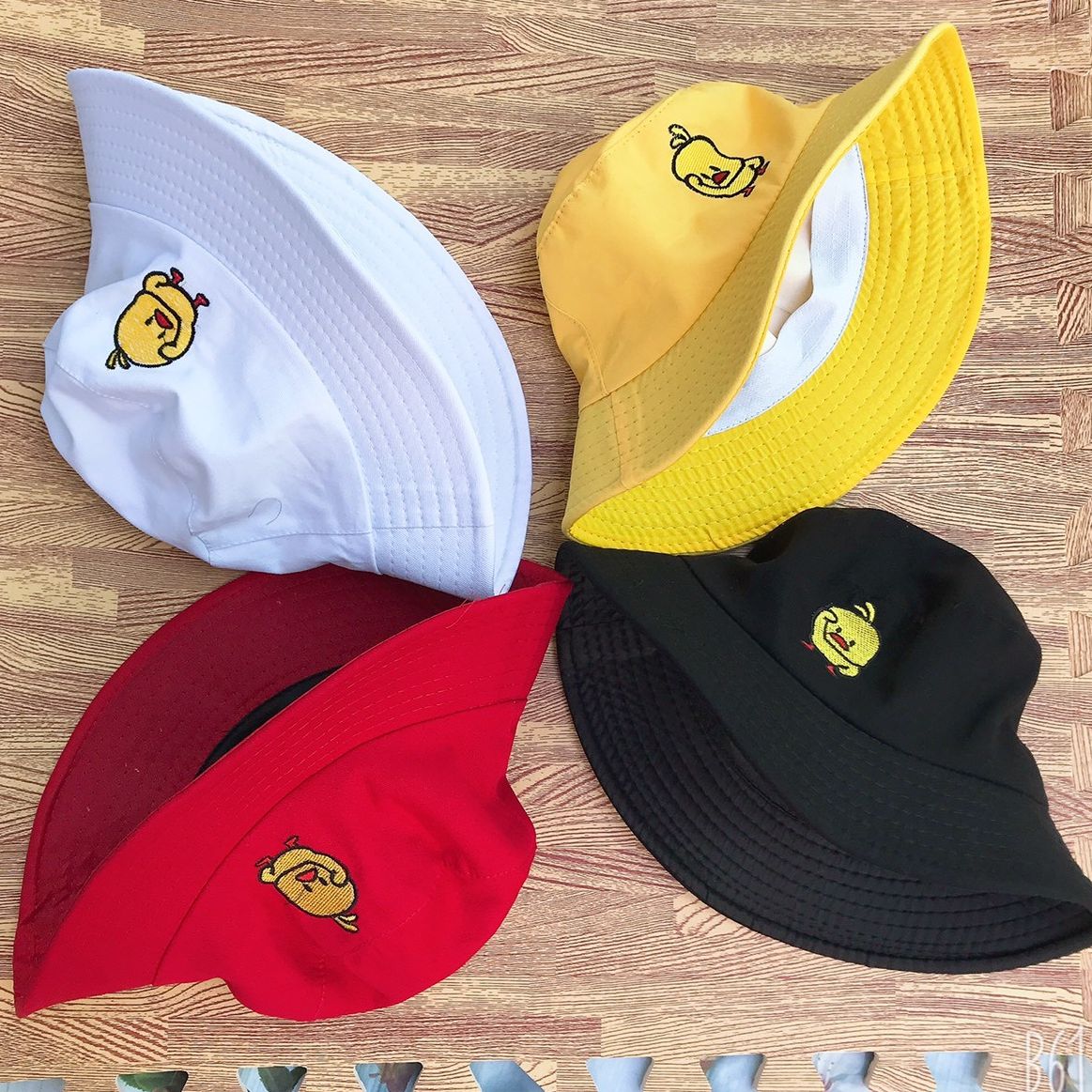 [1 Mặt - LOẠI ĐẸP ] Nón Bucket tai bèo thêu gà vịt con nam nữ (Size người lớn) Mũ Vịt Hot Nhất Năm , Mũ Vành Tròn Tai Bèo Hoạ Tiết Nhiều Hình