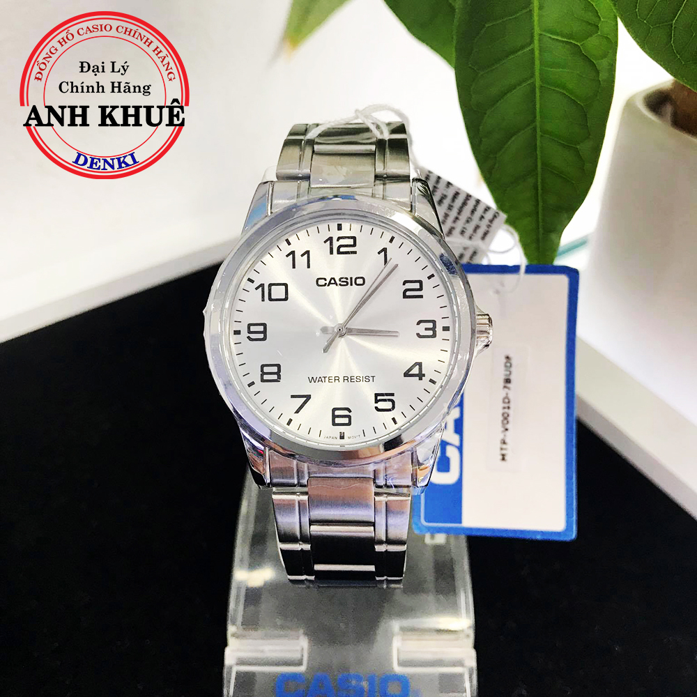 Đồng hồ nam dây kim loại casio standard anh khuê mtp-v001d-7budf