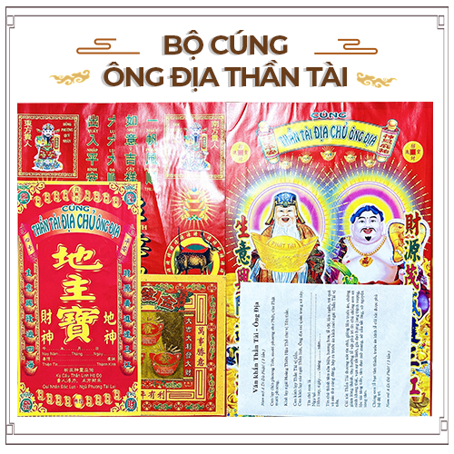 Giấy Cúng Ông Địa Thần Tài Mùng 10 Hằng Năm [Kèm Bài Khấn] - Nhang Đèn Thiên Lộc